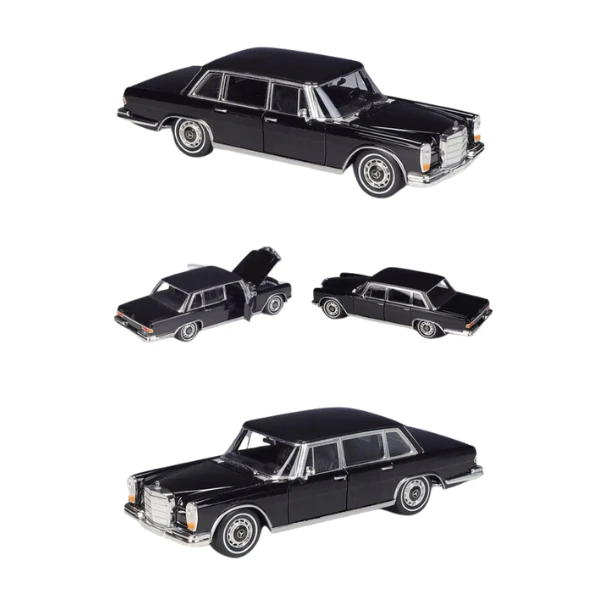 Коллекционный автомобиль 1963 mercedes-benz 600 1:24 welly 5