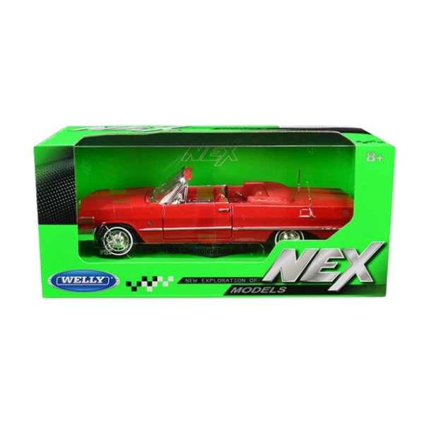 Коллекционный автомобиль 1963 chevrolet impala 1:24 welly 4