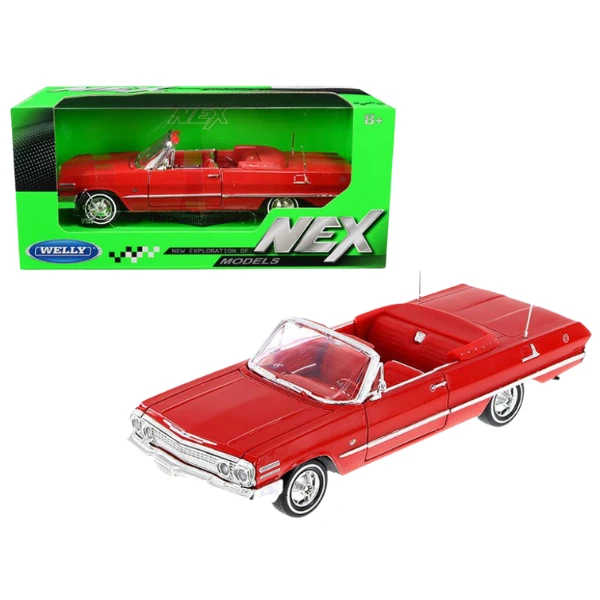 Коллекционный автомобиль 1963 chevrolet impala 1:24 welly 2