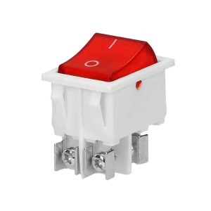 Întrerupător cu iluminare 2p 220 - 240 v 16 a ip20 roșu orno