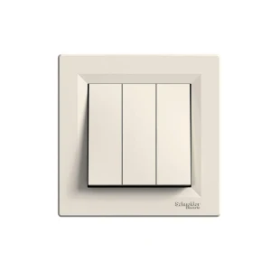 Întrerupător triplu asfora 10 a 220 - 240 v crem schneider-electric Thumbnail 1