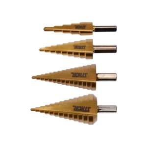Set burghie în trepte 4 buc. pentru metal 4 - 32 mm oțel hss cilindric sthor