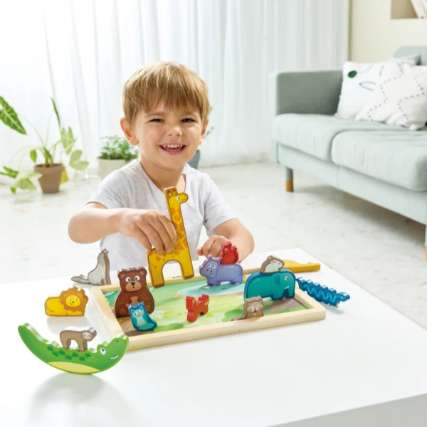 Puzzle "regatul animalelor", 16 piese 12