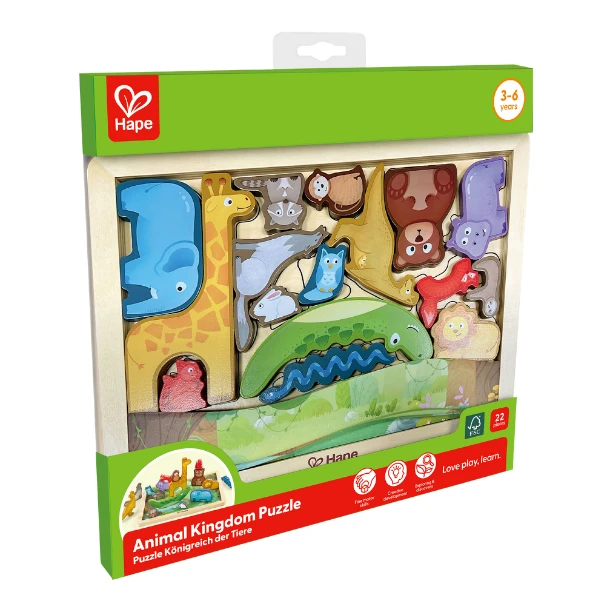 Puzzle "regatul animalelor", 16 piese 3
