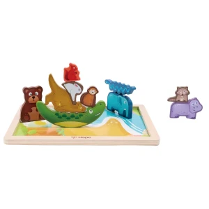 Puzzle "regatul animalelor", 16 piese Thumbnail 4