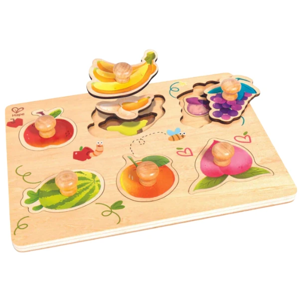 Puzzle "deșteptel" curtea fermierului, 13 piese cu mânere 5