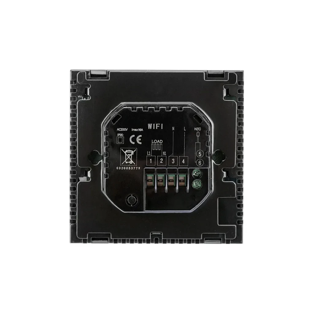 Termostat digital cu butoane tactile r150 40 x 86 x 86 mm rexant 3