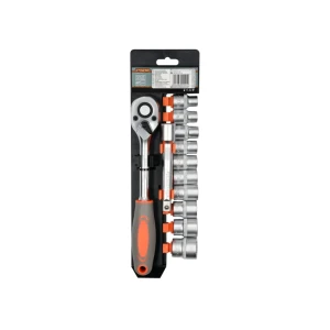 Set de chei tubulare cu clichet 1/2" as-drive 10 - 24 mm 12 buc. sthor