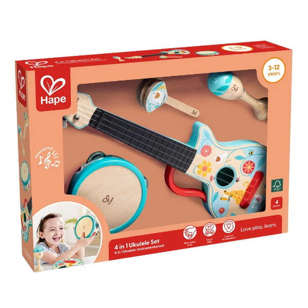 Set de instrumente muzicale 4 în 1 "ukulele" 3