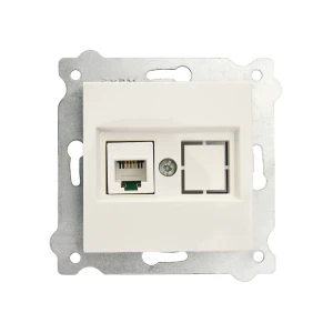 Priză de telefon karell alb exen elektrik