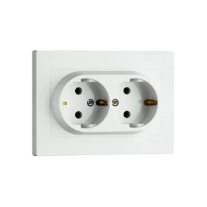 Priză dublă karell 16 a 250 v alb exen elektrik