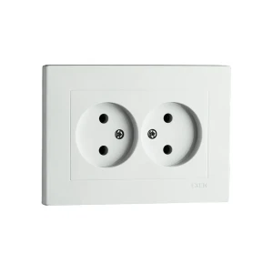 Priză dublă karell 16 a 250 v alb exen elektrik
