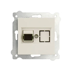 Priză pentru fibră optică karell alb exen elektrik