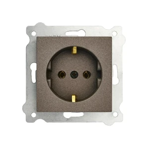 Priză cu împământare karell 16 a 250 v mocha exen elektrik