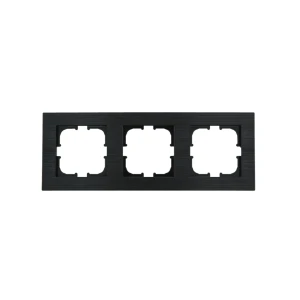 Ramă triplă confort space black exen elektrik
