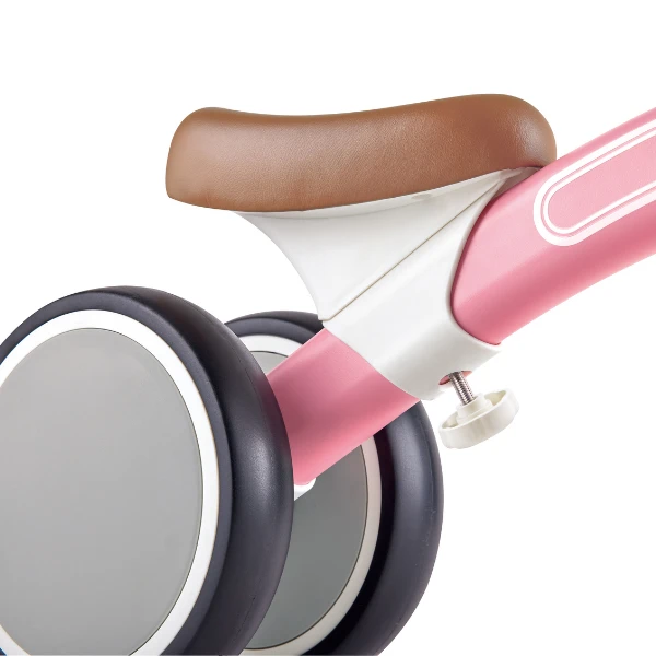 Детский балансировочный велосипед toddler ride-on balance bike, розовый 7