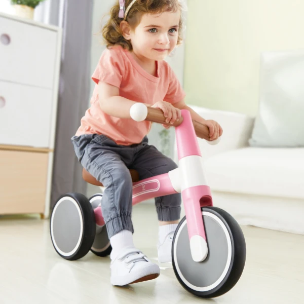 Детский балансировочный велосипед toddler ride-on balance bike, розовый 8