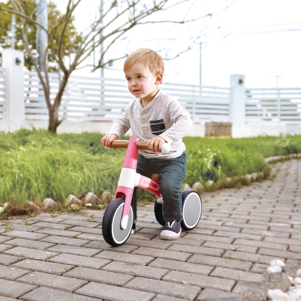 Детский балансировочный велосипед toddler ride-on balance bike, розовый 9