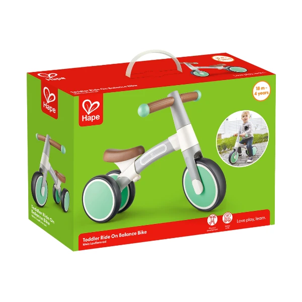 Детский балансировочный велосипед toddler ride-on balance bike, зеленый 3