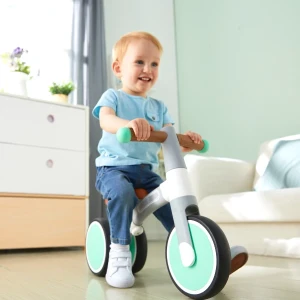 Детский балансировочный велосипед toddler ride-on balance bike, зеленый Thumbnail 12