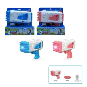 Pistol pentru baloane de săpun, 80 ml (albastru/roz)