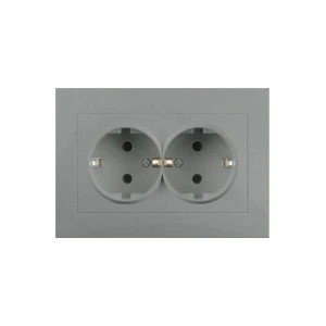 Priză dublă euro rosa 16 a 220 - 240 v titan elmos