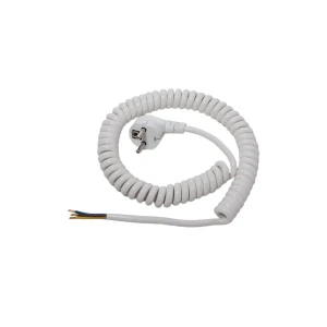 Fișă cu cablu spiralat cu împământare 0.5 - 2 m bachmann