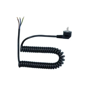 Fișă cu cablu spiralat cu împământare 1 - 4 m bachmann