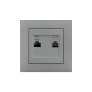 Priză dublă rj45+rj11 rosa 10 a titan elmos