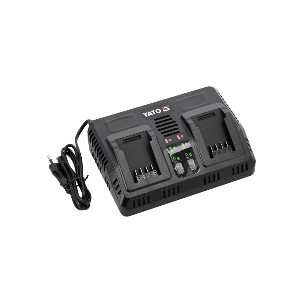 Încărcător dublu 2-3-4-6-9 ah 18 v li-ion yato 2