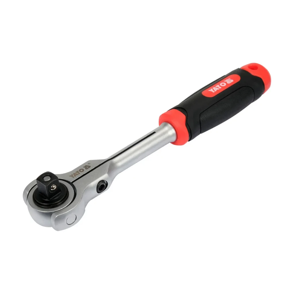 Cheie cu clichet cu cap rotativ 1/2" din3122 255 mm yato 2