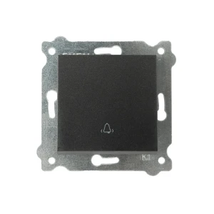 Переключатель звонок karell 10 a 220 - 240 в чёрный exen elektrik