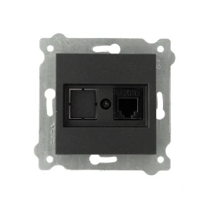 Priză de telefon karell negru exen elektrik