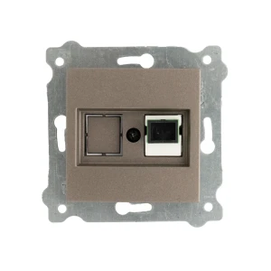 Priză pentru fibră optică karell mocha exen elektrik