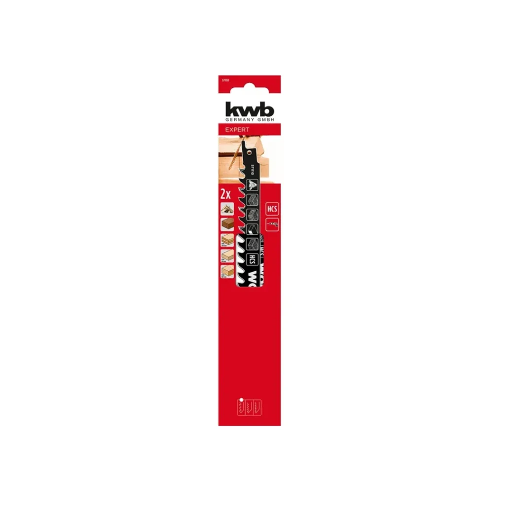 Set pânze pentru lemn pentru fierăstrău cu sabie 240 mm 2 buc. kwb 2