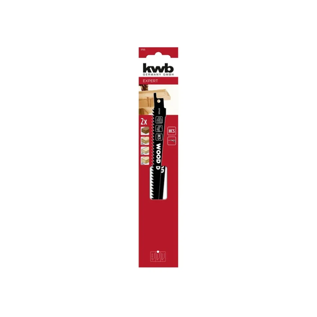 Set pânze pentru lemn pentru fierăstrău cu sabie 152 mm 2 buc. kwb 2