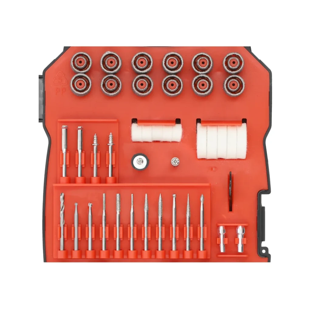 Set accesorii pentru mașină de gravat 2.3, 3.2 mm 201 buc. yato 2