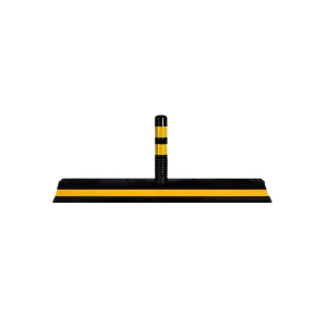 Separator de benzi cu 1 delineatori 140 x 24 x 9.5 / 45 x 8 cm negru/galben mfk