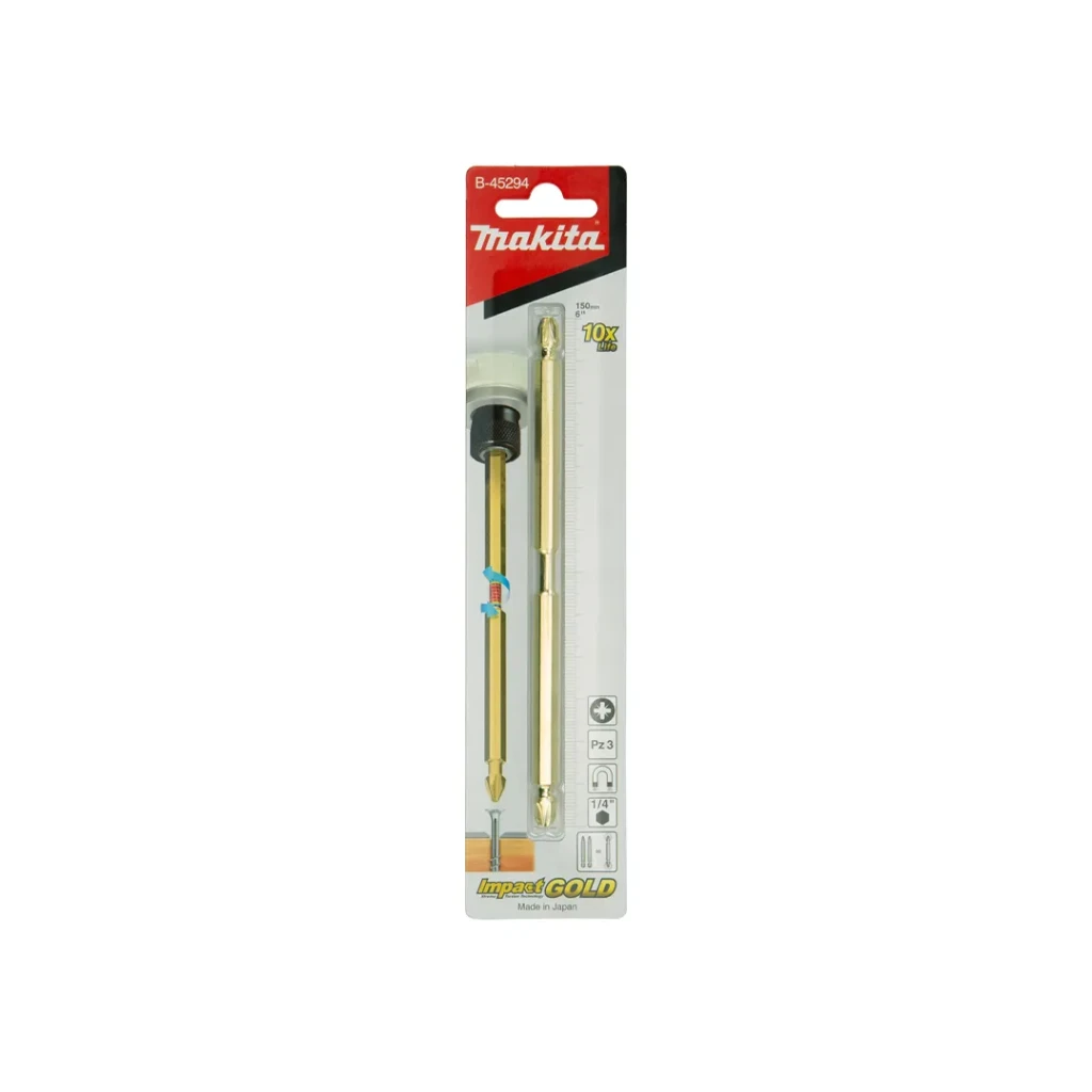 Двойная крестообразная насадка 1 шт. impact gold pz3 1/4" 150 мм makita 2