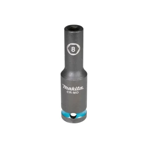Cap cheie tubulară de impact hexagonal impact black 8 mm 1/2" 81.5 mm makita