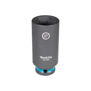 Cap cheie tubulară de impact hexagonal impact black 27 mm 1/2" 81.5 mm makita