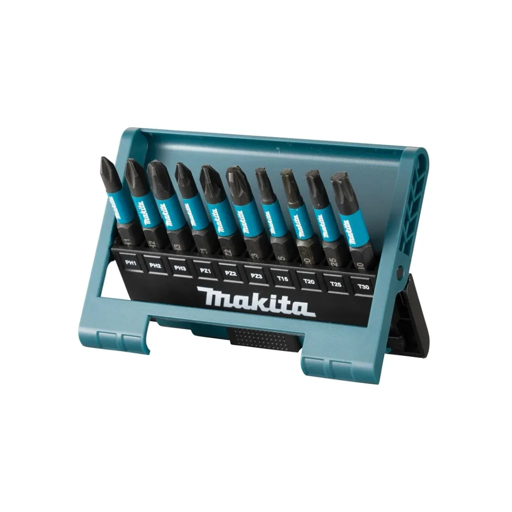 Набор бит 10 шт. impact black ph, pz, t 1/4" 50 мм makita 2