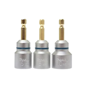 Set biți pentru tije filetate hexagonal 3 buc. 6/8/10 mm 1/4" 66 mm makita