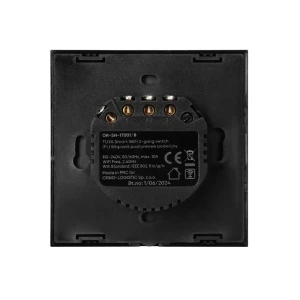 Умный двойной выключатель tuya 10 a 220 - 240 в чёрный orno Thumbnail 3