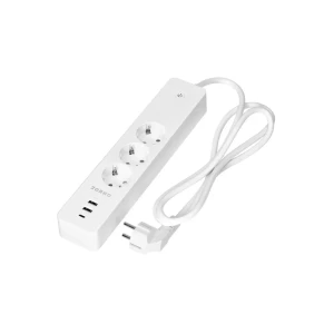 Prelungitor smart cu wi-fi cu împământare 3 prize + 3 usb 1.8 m 16 a orno