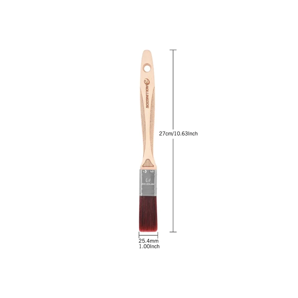 Pensulă cu mâner din lemn doberman 25.4 mm rollingdog 2
