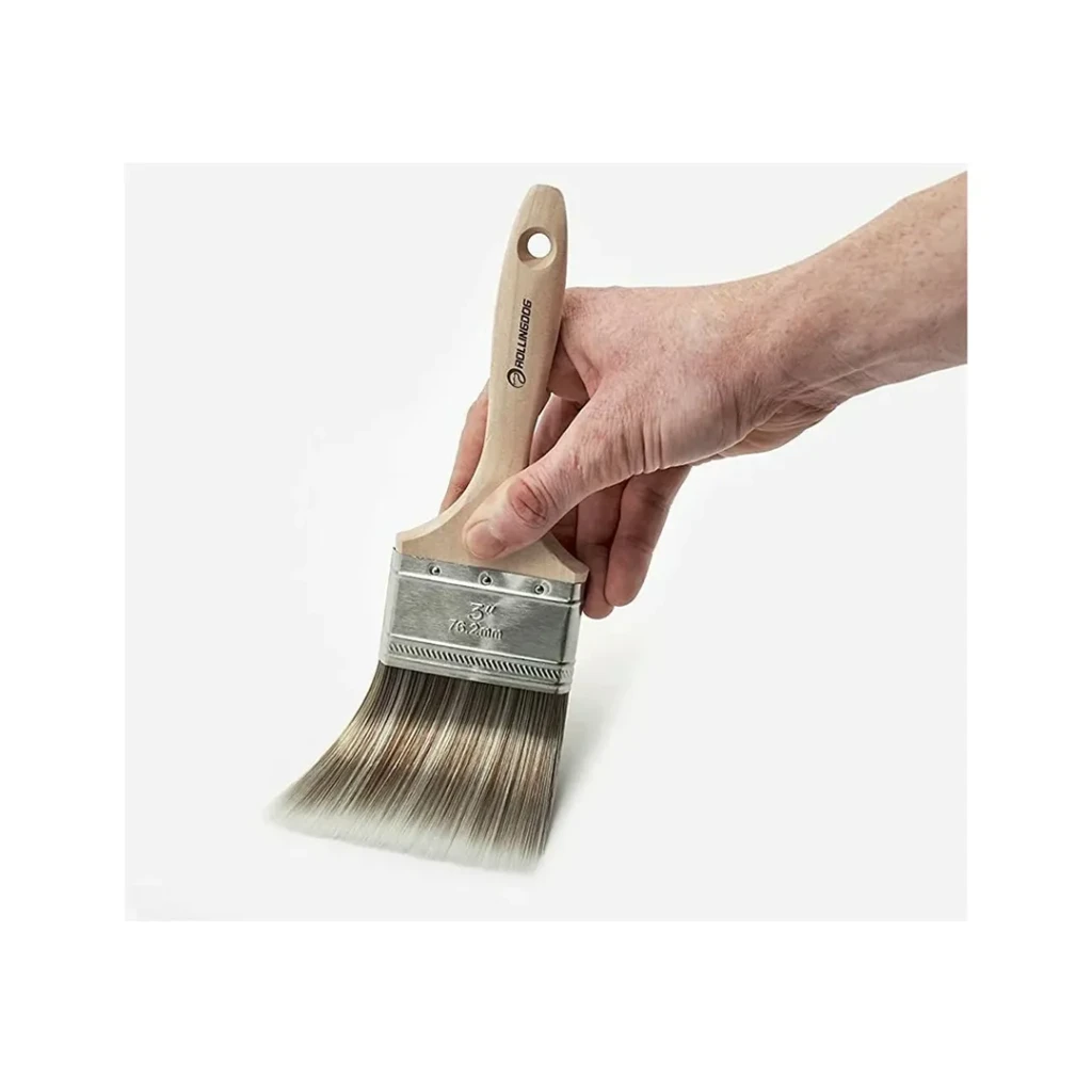 Pensulă cu mâner din lemn beaver-tail 76 x 76.2 mm rollingdog 2