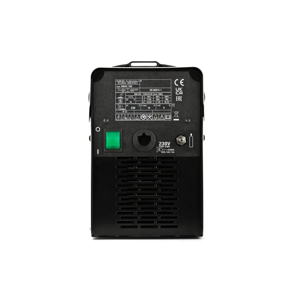 Aparat de sudat bimax 150i synergic mig-mag/flux/mma 20 - 150 a 2.65 kw 230 v telwin 4