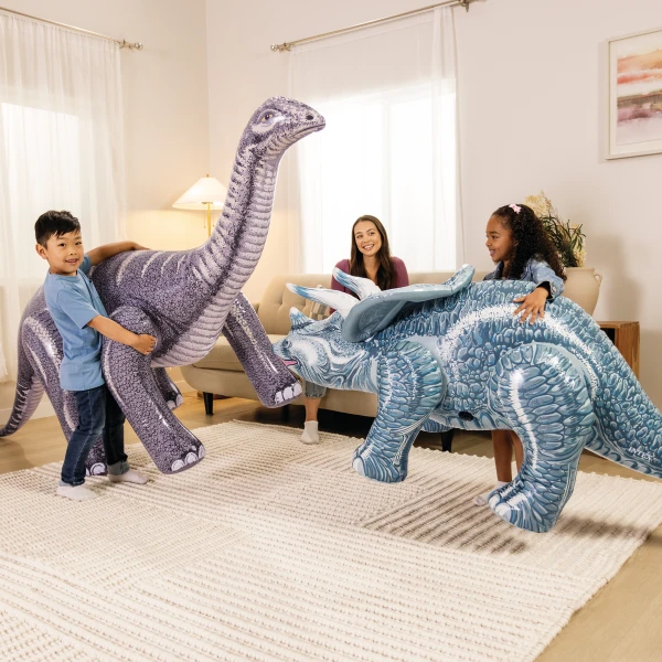 Intex triceratops și brontosaurus gonflabil, 2 modele 11