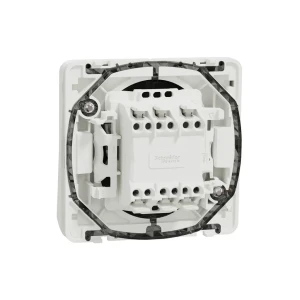 Întrerupător dublu cap scară mureva 10 a 220 - 240 v alb schneider-electric Thumbnail 3